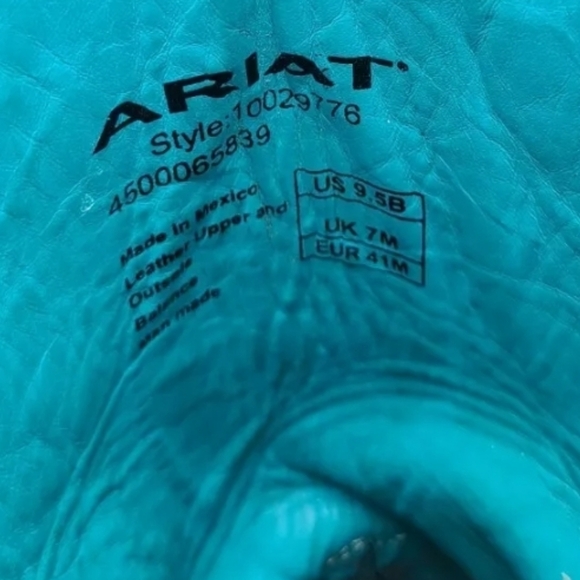 Ariat Exotic Women's Western Boots 9.5B Unique!! - Picture 6 of 9